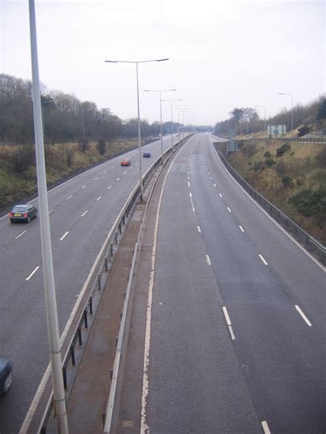 File:M5 Motorway Southbound from Junction 4 Island - Geograph - 1106035 ...