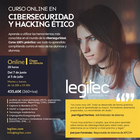 Curso De Ciberseguridad Y Hacking Ético 5º Edición Legitec