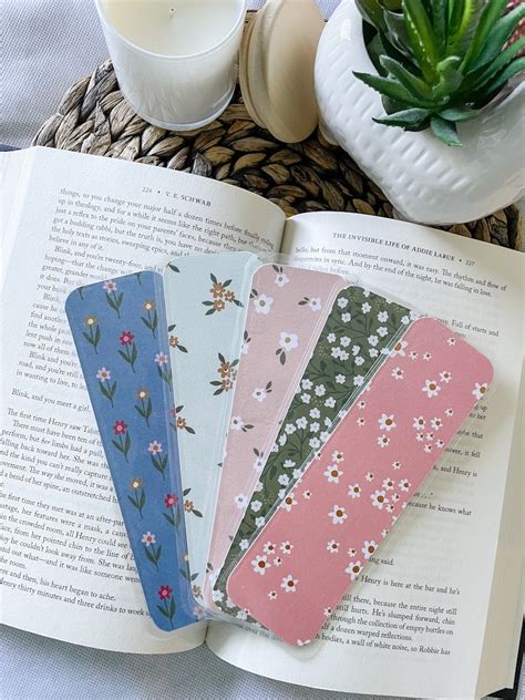 Blooms And Brilliance Double Sided Laminated Bookmarks With Vibrant