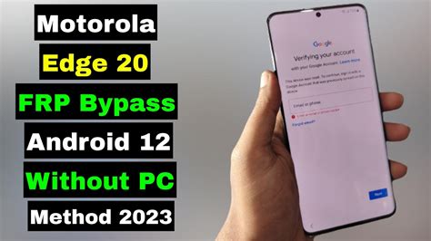 Motorola Edge Frp Bypass Reset Google Account Lock Android