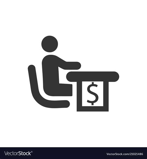 Financial Manager Icon Royalty Free Vector Image