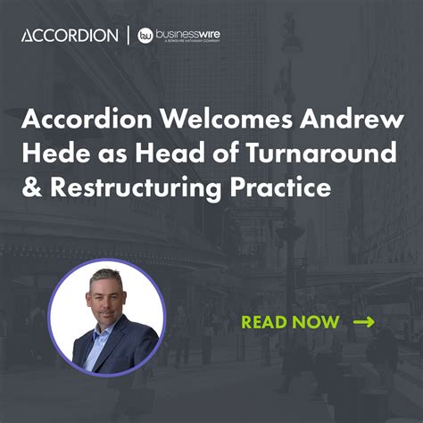 Accordion Welcomes Andrew Hede As President Of Turnaround