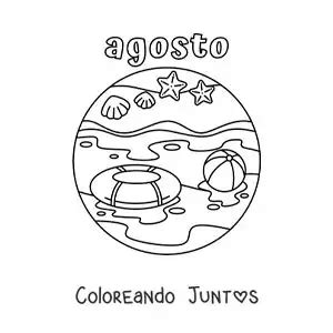 10 Dibujos Del Mes De Agosto Para Colorear Gratis Coloreando Juntos