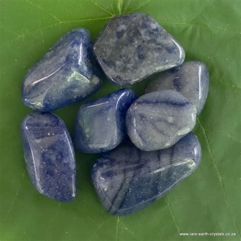 Blue Quartz Tumbled - Rare Earth Crystals