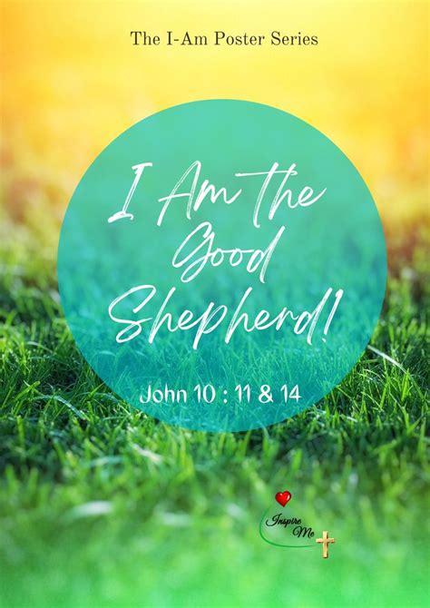 I Am The Good Shepherd The I Am Poster Series The Good Shepherd