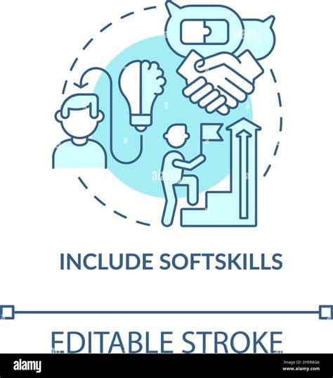 Include Softskills Blue Concept Icon Stock Vector Image And Art Alamy