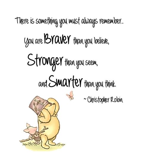 Winnie the Pooh Braver Than You Believe and Stronger Than You - Etsy