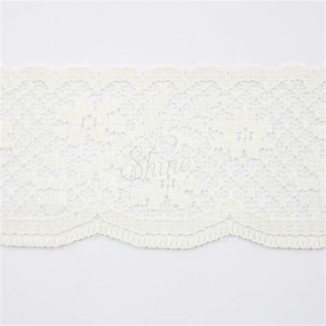 Nylon Lace Trimming 008 Cream Shine Trimmings Fabrics