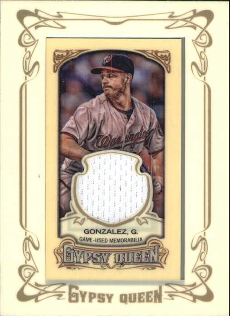 Topps Gypsy Queen Framed Mini Relics Gmrgg Gio Gonzalez Ebay