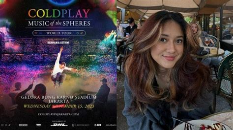 Rahmania Astrini Purwono Jadi Special Guest Konser Coldplay Di Jakarta