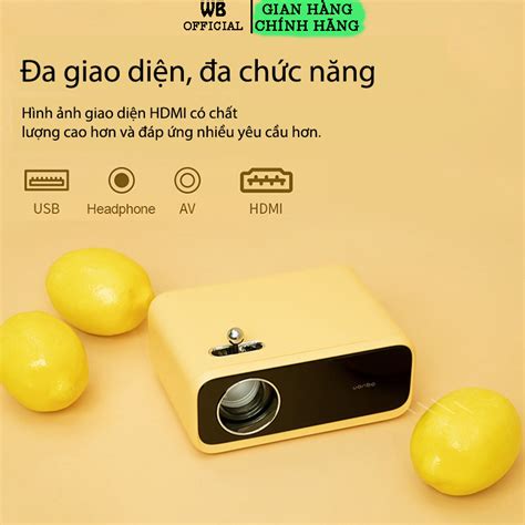 Mã BMLT200 giảm đến 200K đơn 499K Máy Chiếu Wanbo X1 Mini Hàng Chính