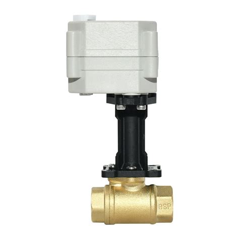 2 Way 1 4 Bsp NPT Motorized Brass Ball Valve With High Bracket For