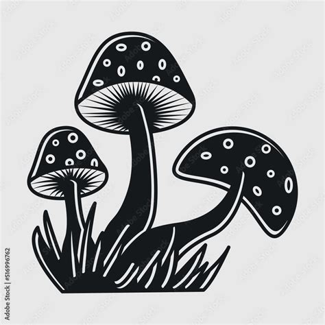 Mushroom Svg Cut File Magic Mushroom Svg Mushroom Stencil Svg Fungus