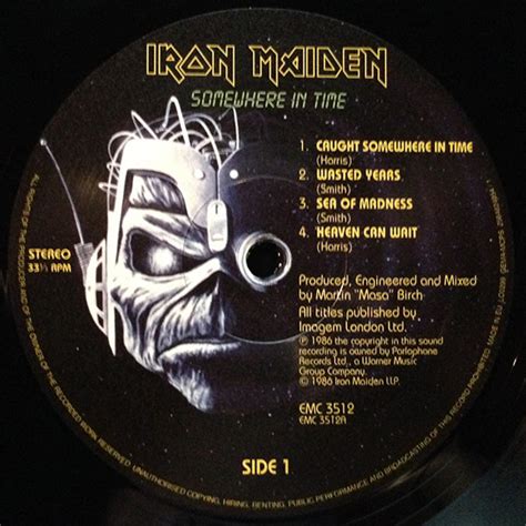 Iron Maiden ‎– Somewhere In Time - VinylVinyl