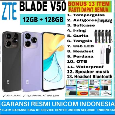 Jual Zte Blade V Design Ram Gb Gb Rom Gb Garansi Resmi Unicom