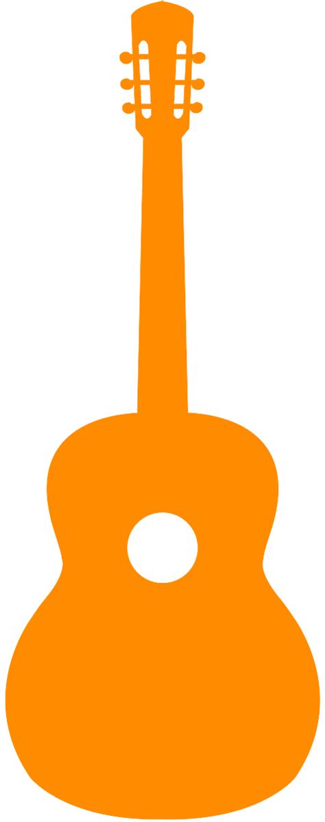 Silueta Guitarra Ac Stica Contorno Y Silueta Vector