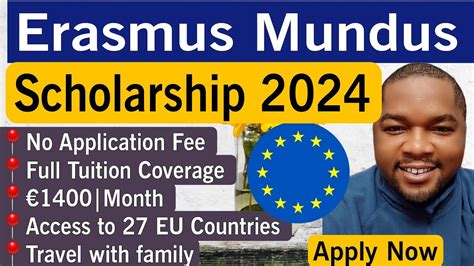 Erasmus Mundus Scholarship Application Apply Now Youtube