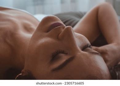 Beautiful Brunette Lying On Bed Thinking Images Stock Photos Vectors Shutterstock