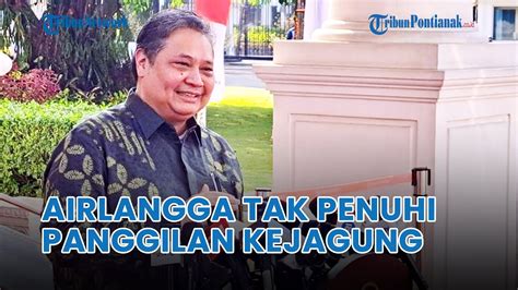 Menko Airlangga Tak Penuhi Panggilan Kejagung Soal Kasus Korupsi