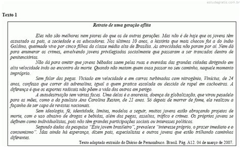 Quest Es Sobre Interpreta O De Texto Da Upe Upenet Iaupe De N Vel