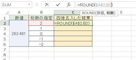 Excelで四捨五入する｜round関数の使い方