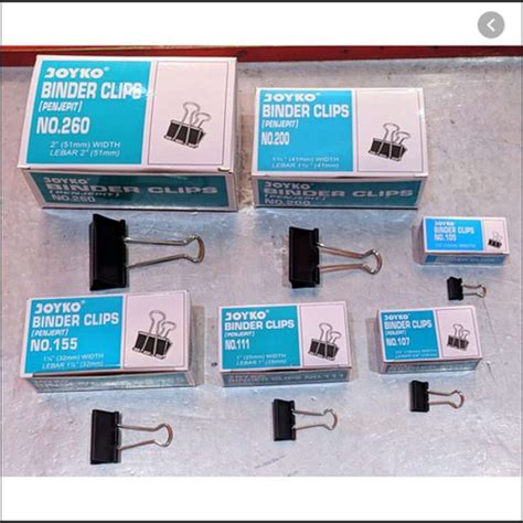 Jual Gross Binder Clip Penjepit Kertas Joyko Kenko No Murah