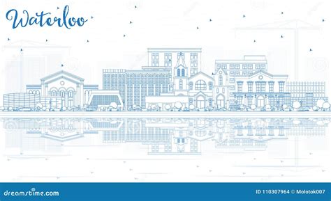 Waterloo Iowa City Skyline Golden Silhouette Vector Illustration