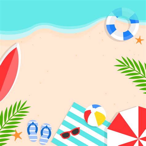 Summer time, Summer beach background vector illustration 541755 Vector Art at Vecteezy