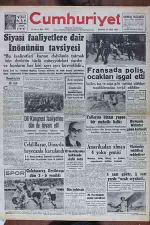 Cumhuriyet Gazetesi Arşivi 3 Ekim 1948 12 Ocak 1949 Gaste Arşivi