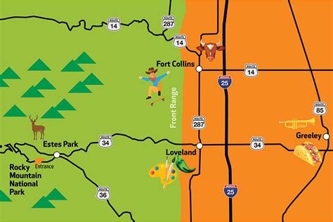 Map Of Northern Colorado Cities