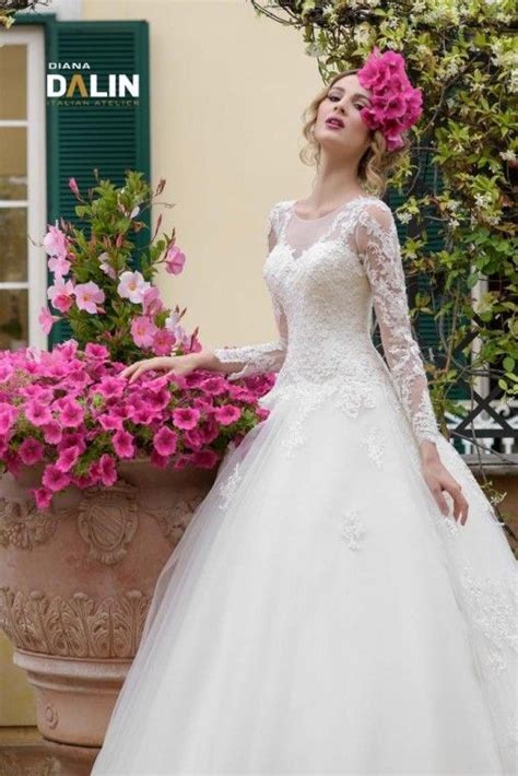 Dalin Sposa Vestito Da Sposa Con Maniche Lunghe Collezione Di