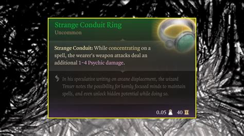 BG3 Strange Conduit Ring - Deltia's Gaming