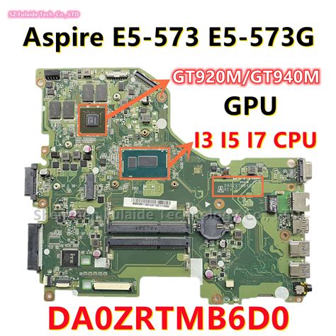 DA0ZRTMB6D0 For Acer Aspire E5 573 E5 573G Laptop Motherboard With I3