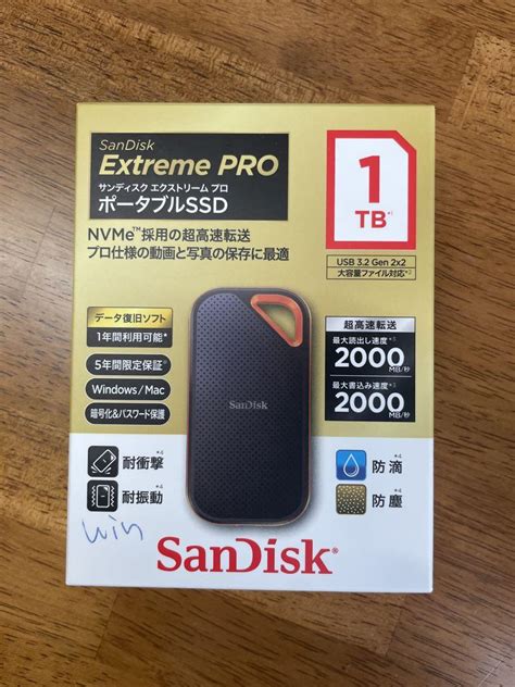 新品未開封sandisk Extreme Pro Ssd 1tb 2000m S ピックアップ特集