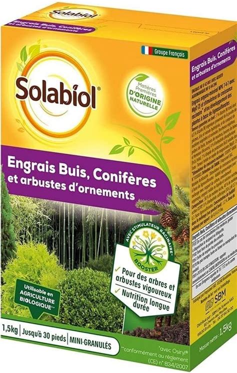 Solabiol Engrais Conif Res Et Arbustes D Ornement Kg