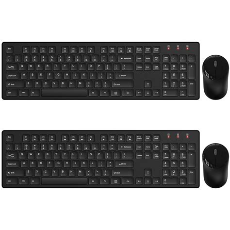 Wireless Keyboard And Mouse Trueque Silent 24ghz Cordless Full Sized Ergonomic