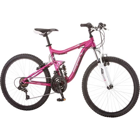 Mongoose Mountain Bike 24 Pink Girl Aluminum Trail Ride Bicycle