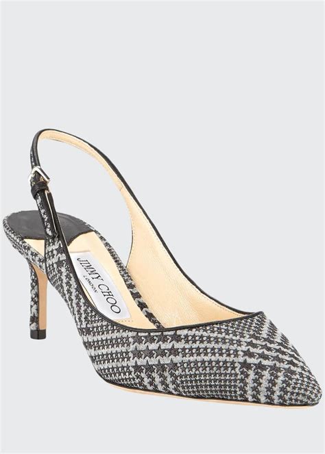 Jimmy Choo Erin 60mm Prince Of Stars Flannel Slingback Pumps Bergdorf