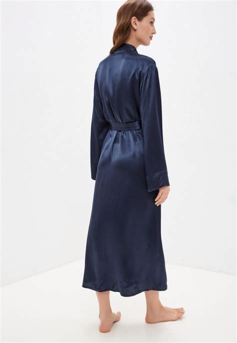 Халат домашний My Nude Nymph цвет синий MP XW D купить в интернет магазине Lamoda