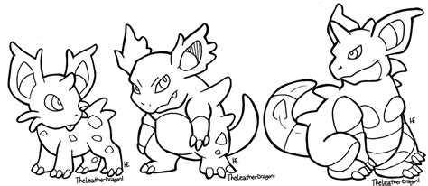 Nidorina Coloring Page To Print Pokemon Ready For Download