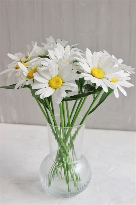 Artificial Daisy Flowers Faux Plant Fake Wildflowers Etsy