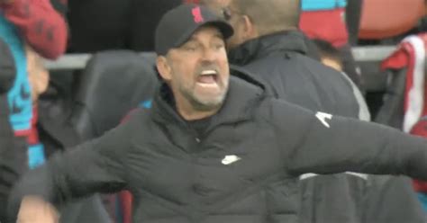 Jurgen Klopps Furious Outburst On Liverpool Touchline Dismissed By