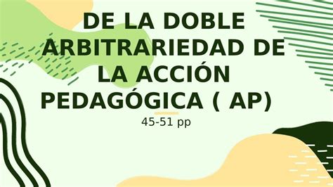 Arbitrariedad de la Acción Pedagógica Edi uDocz