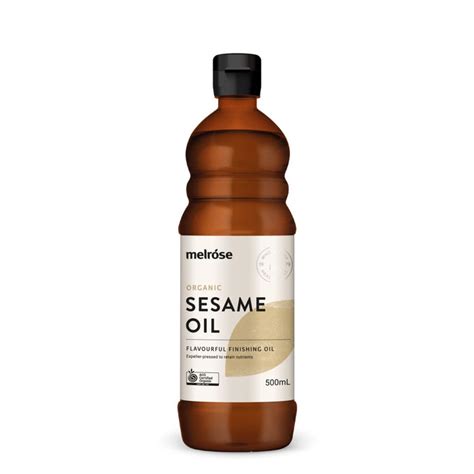 Melrose Organic Unrefined Sesame Oil 500ml — Australian Organic Products