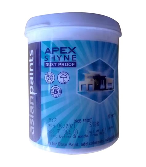 Asian Paints Apex Shyne Dust Proof Paint Ltr At Rs Bucket Of