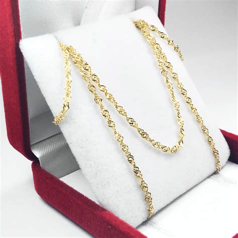 Cadena Oro 18 K Singapur 3 2 Gramos 60 cm Newmar Joyería Relojería