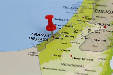 Mapa Político Da Faixa De Gaza Ilustração do Vetor - Ilustração de ...