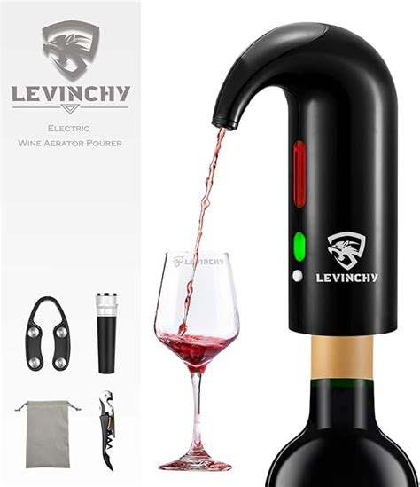 Levinchy Aeratore Elettrico Per Vino Decanter Automatico Per Vino