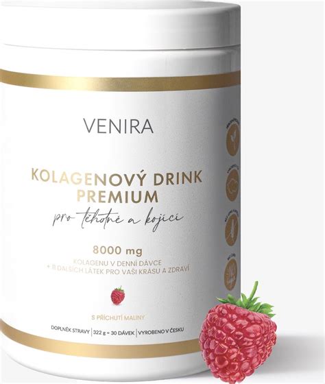 VENIRA Premium kolagenový drink pro těhotné a kojící maminky malina