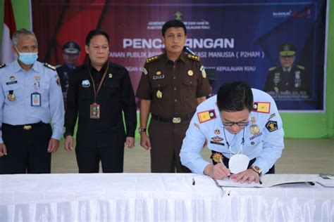 Dirjen HAM Hadiri Pencanangan P2HAM Dilingkungan Kanwil Kepri Lihat Kepri